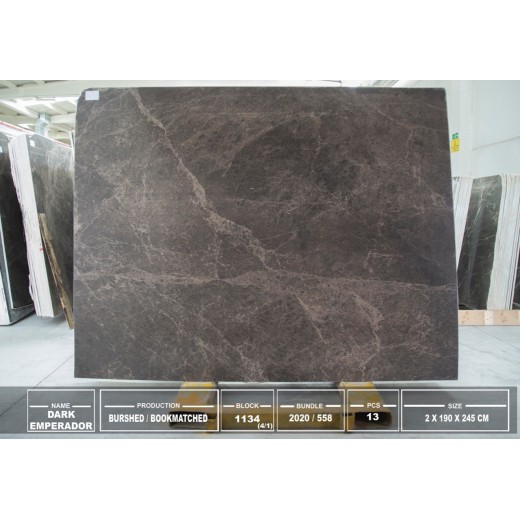 DARK EMPERADOR BRUSHED SLABS
