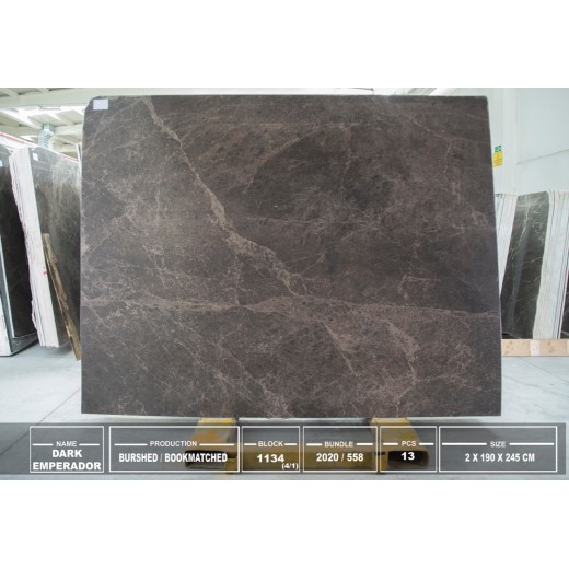 DARK EMPERADOR BRUSHED SLABS