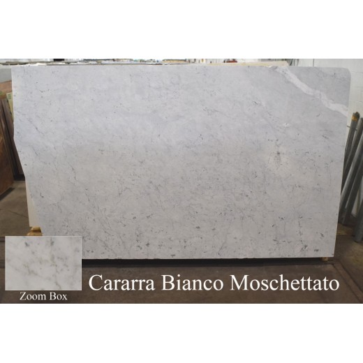 CARRARA BIANCO MOSCHETTATO 3CM APPROX 123X77X3