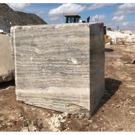 SILVER TRAVERTINE BLOCKS 